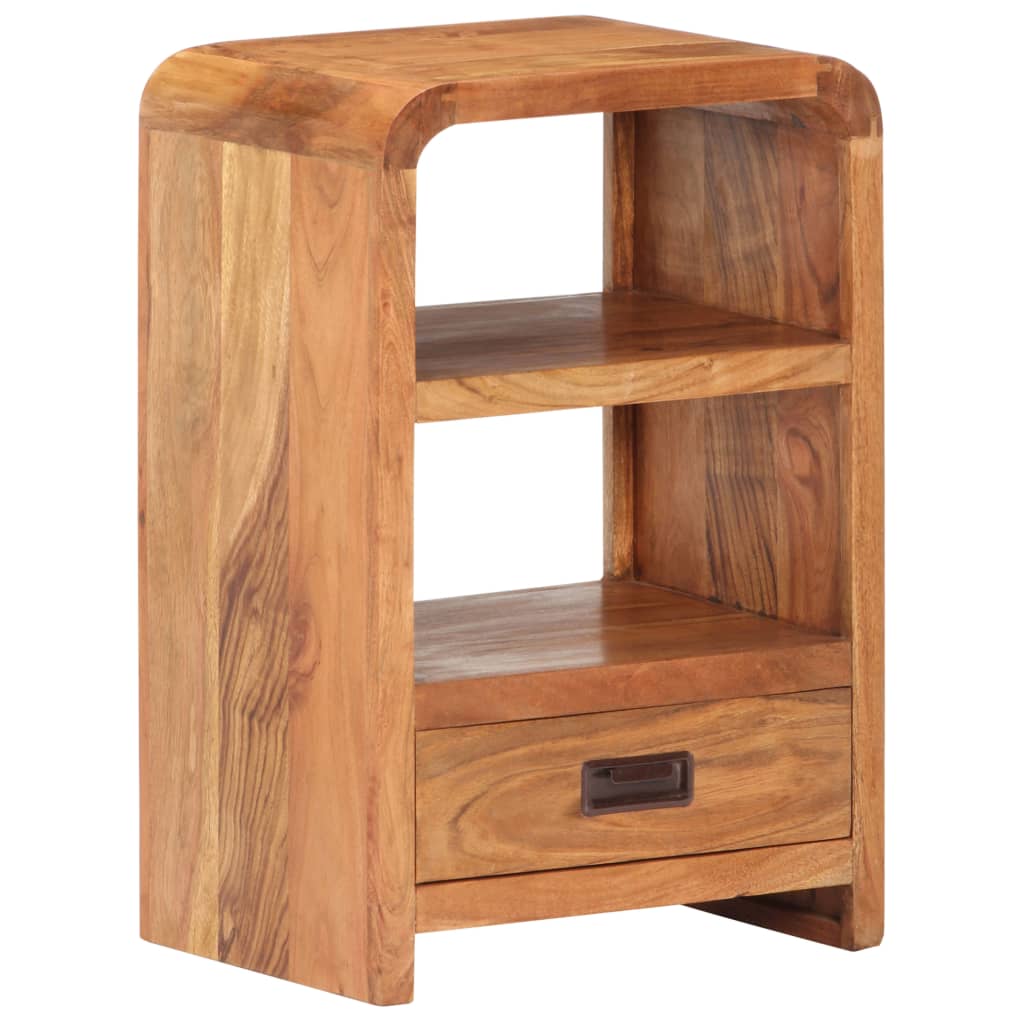 Table de chevet 40x30x60 cm Bois acacia massif et finition miel - XIOS