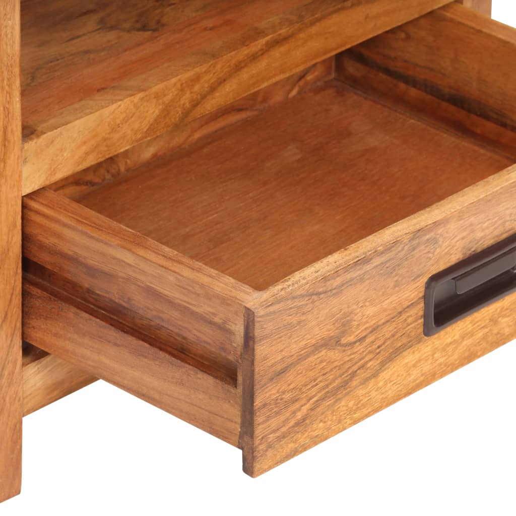 Table de chevet 40x30x60 cm Bois acacia massif et finition miel - XIOS