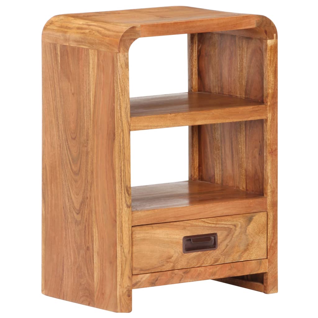 Table de chevet 40x30x60 cm Bois acacia massif et finition miel - XIOS