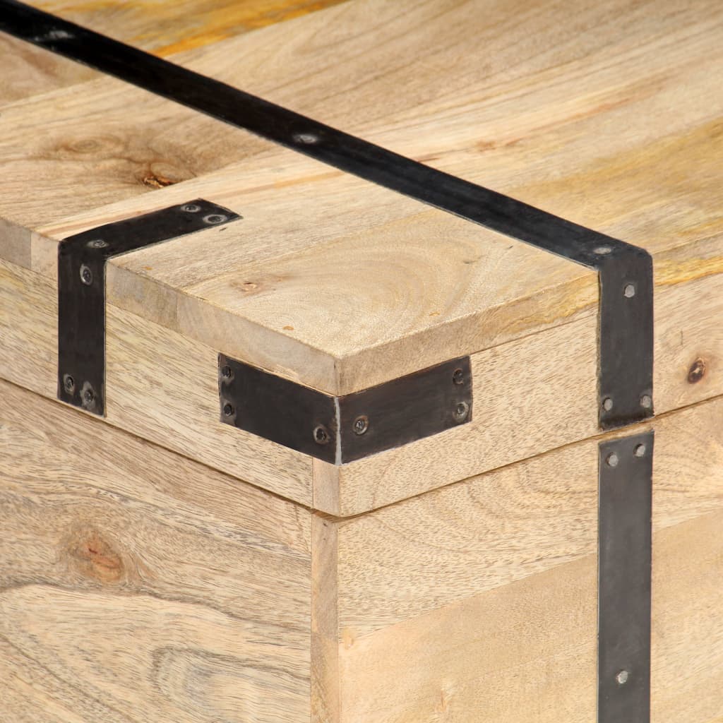 Coffre 90x40x40 cm Bois solide de manguier - XIOS