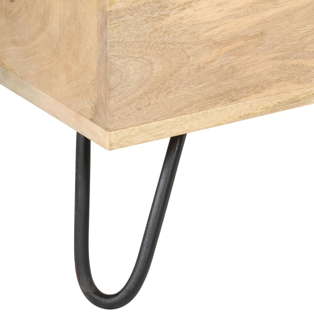 Coffre 90x40x45 cm Bois solide de manguier - XIOS