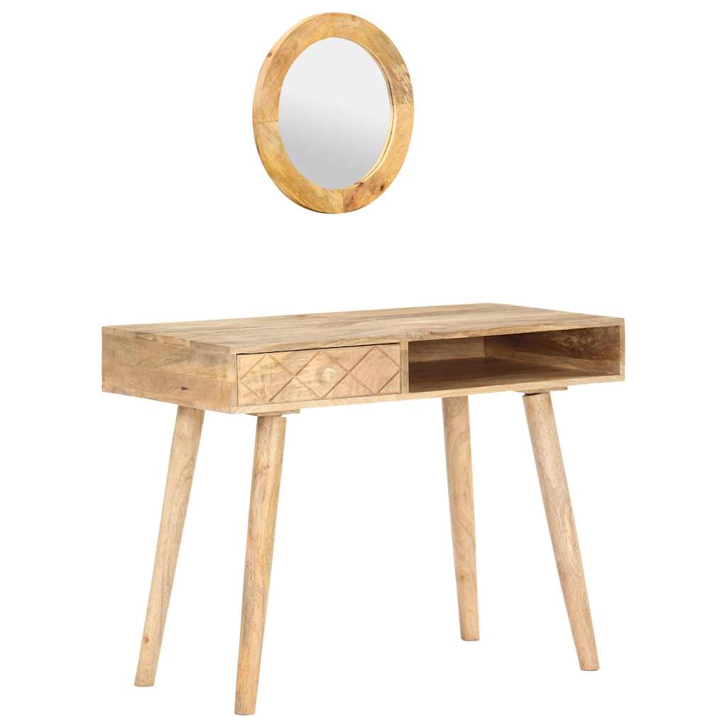 Coiffeuse 100x50x76 cm Bois de manguier solide - XIOS