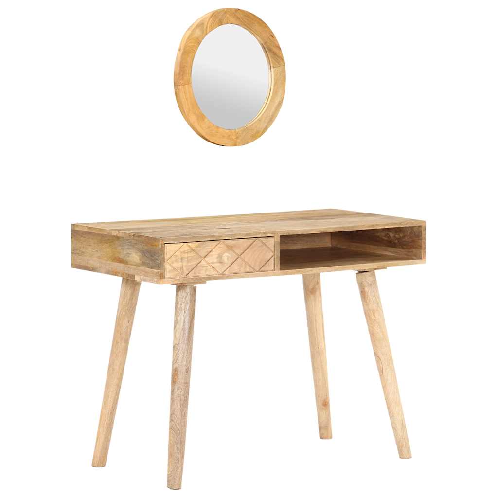 Coiffeuse 100x50x76 cm Bois de manguier solide - XIOS