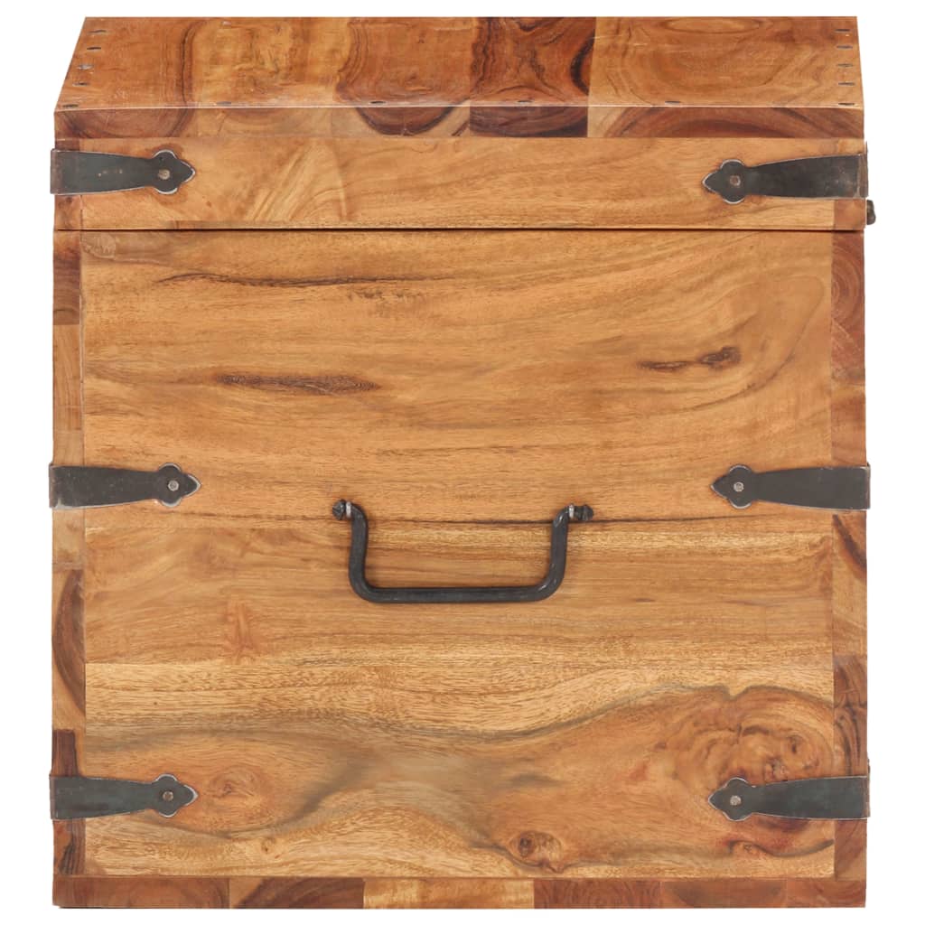 Coffre 40x40x40 cm bois d'acacia solide - XIOS