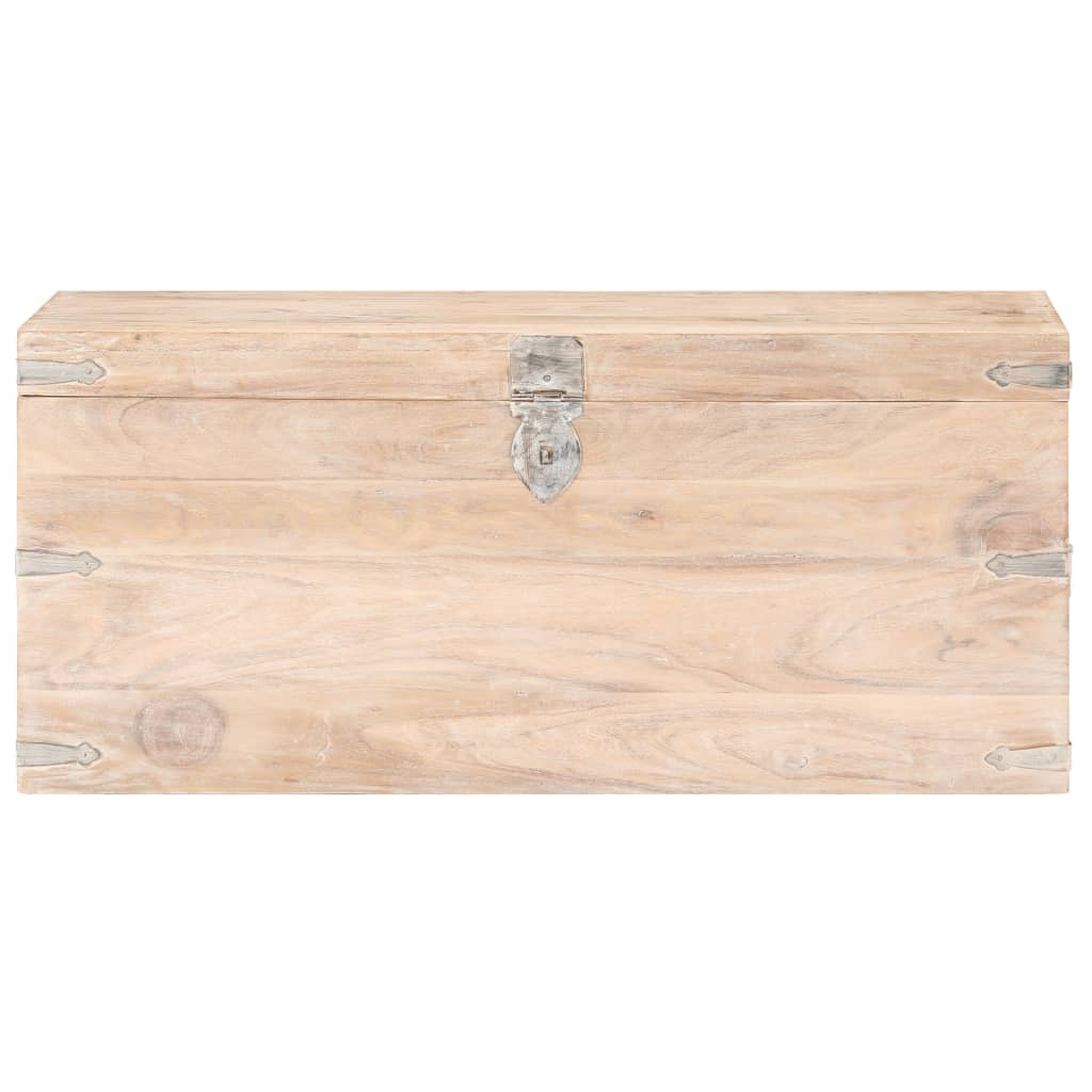 Coffre 90x40x40 cm Bois d'acacia solide - XIOS