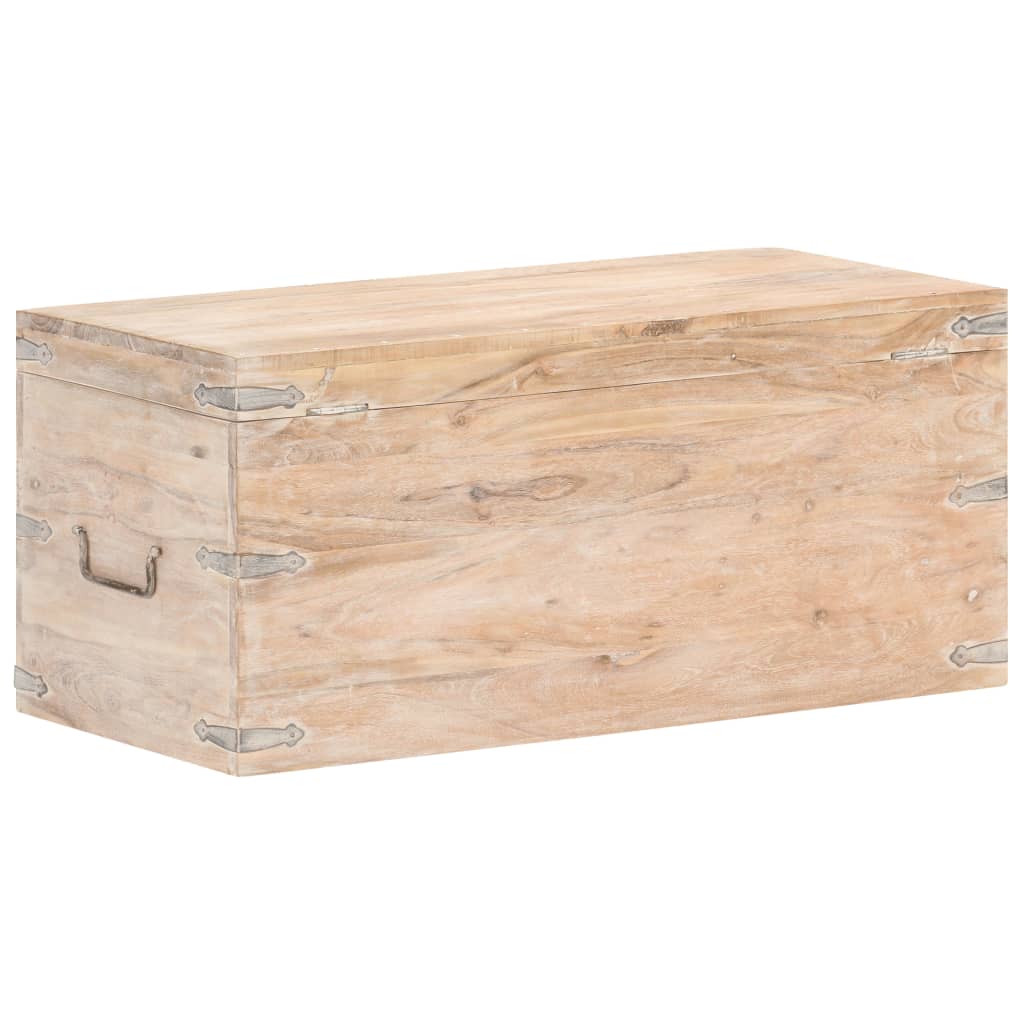 Coffre 90x40x40 cm Bois d'acacia solide - XIOS