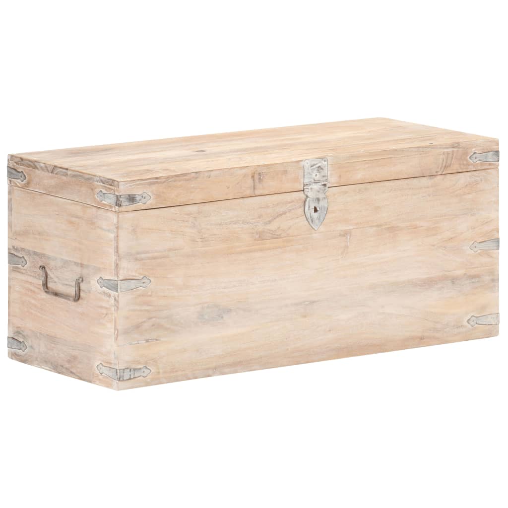 Coffre 90x40x40 cm Bois d'acacia solide - XIOS