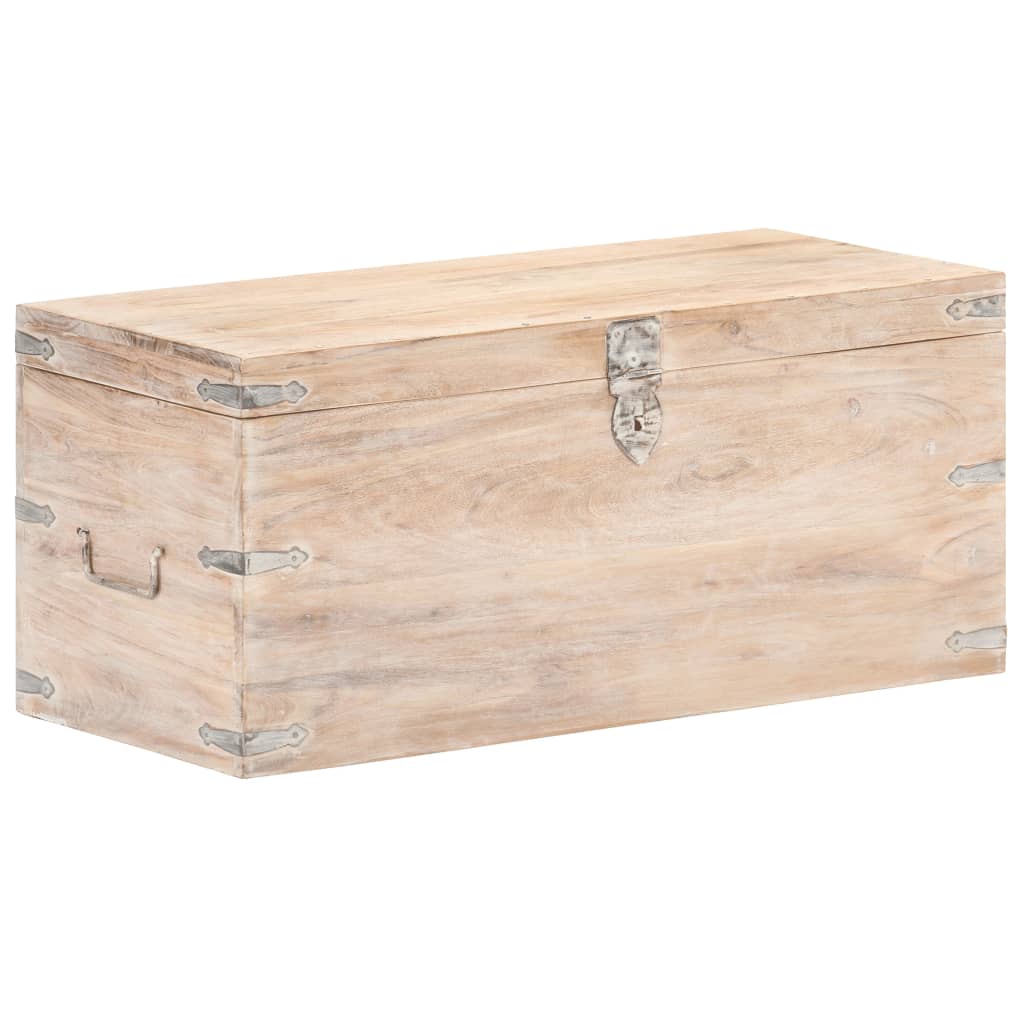 Coffre 90x40x40 cm Bois d'acacia solide - XIOS