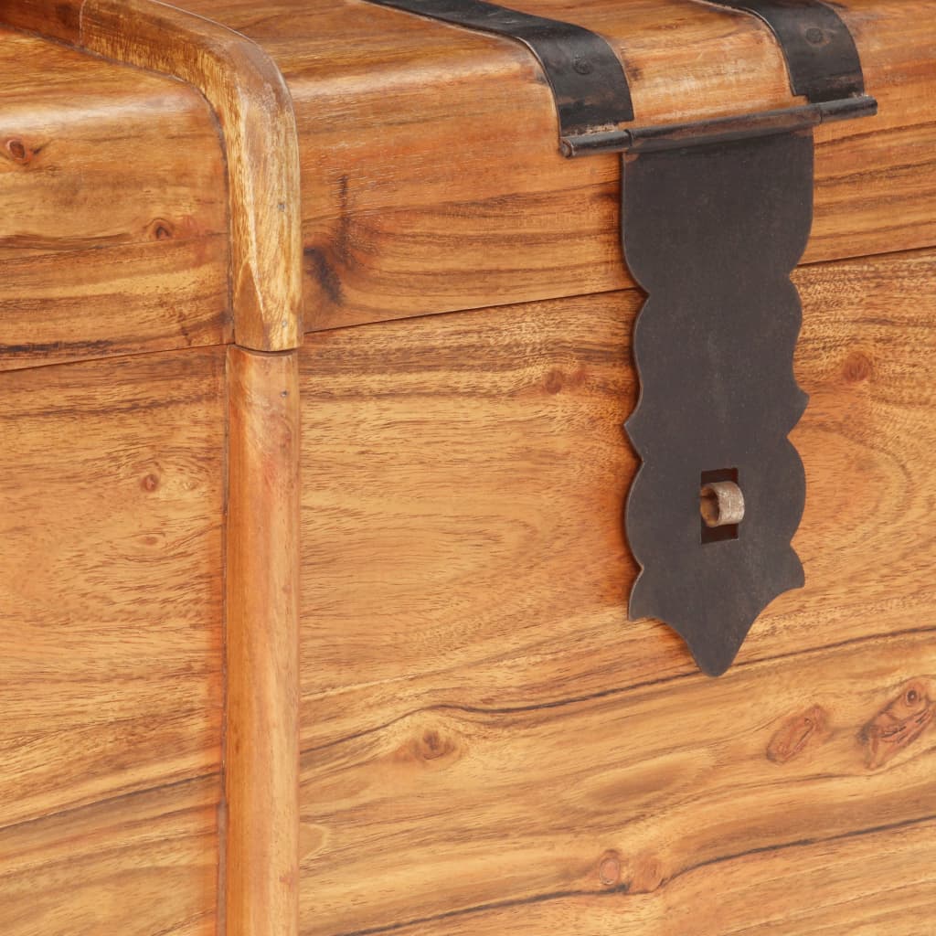 Coffre de rangement 90x40x40 cm Bois d'acacia solide - XIOS