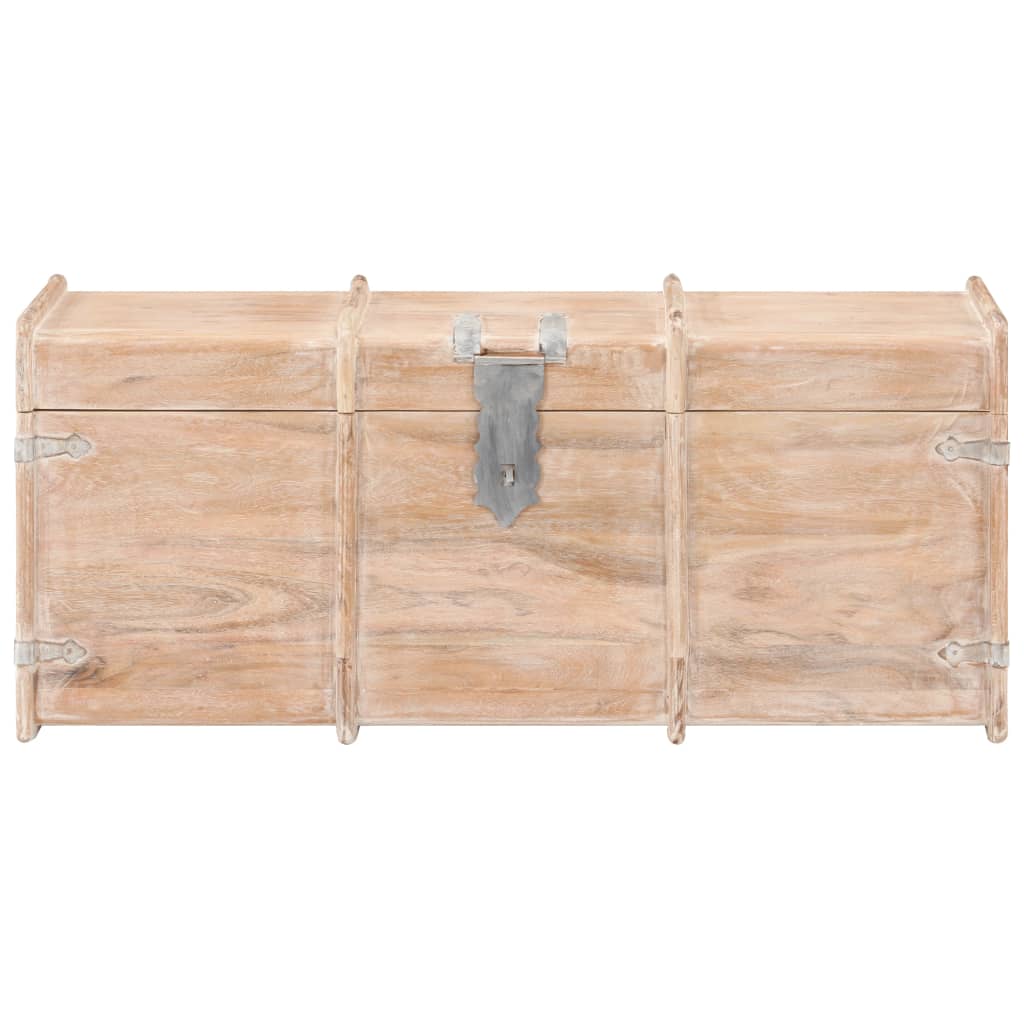 Coffre de rangement 90x40x40 cm bois d'acacia solide - XIOS