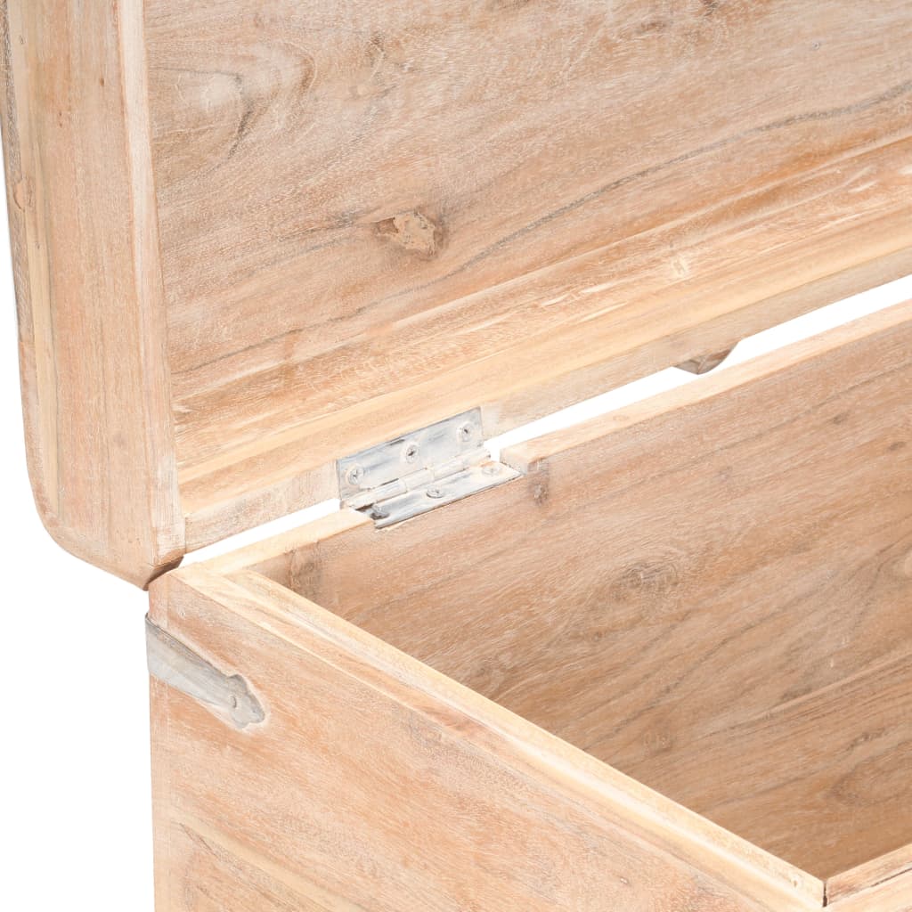 Coffre de rangement 90x40x40 cm bois d'acacia solide - XIOS