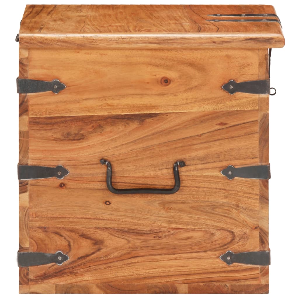 Coffre 40x40x40 cm Bois d'acacia solide - XIOS