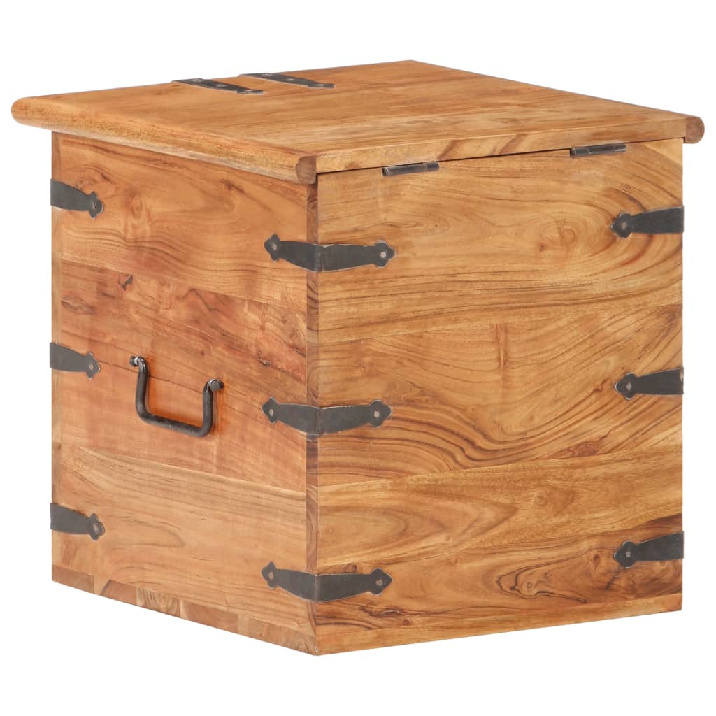 Coffre 40x40x40 cm Bois d'acacia solide - XIOS
