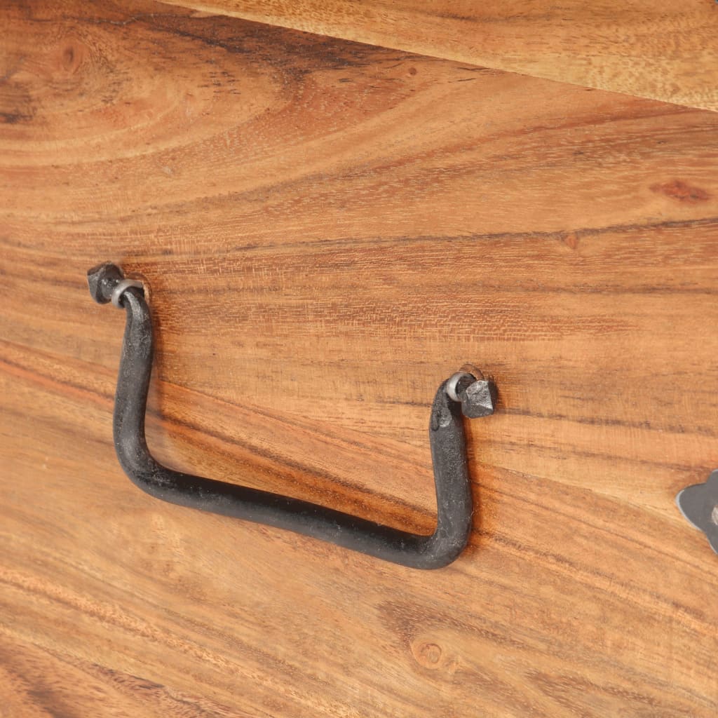 Coffre 40x40x40 cm Bois d'acacia solide - XIOS