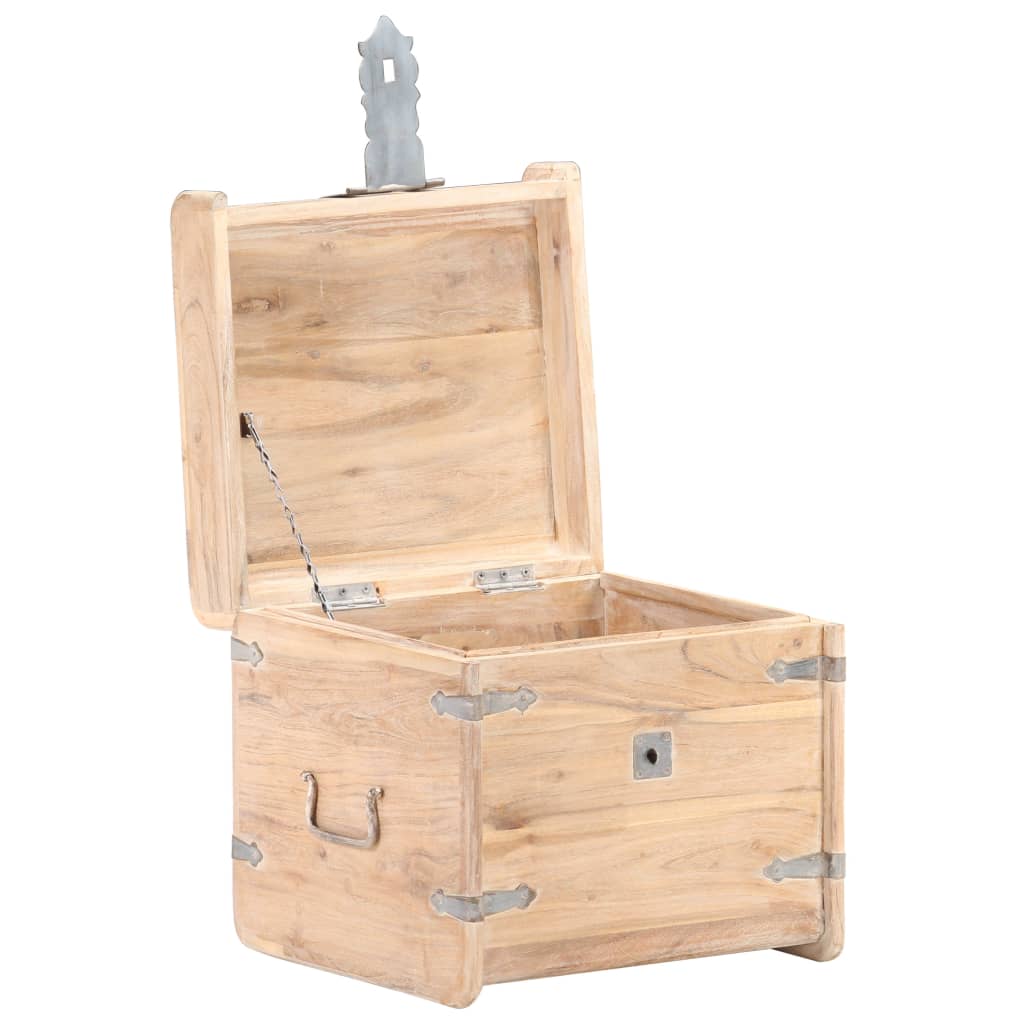Coffre 40x40x40 cm Bois d'acacia solide - XIOS