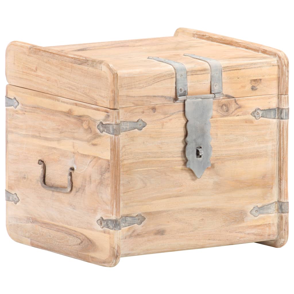 Coffre 40x40x40 cm Bois d'acacia solide - XIOS