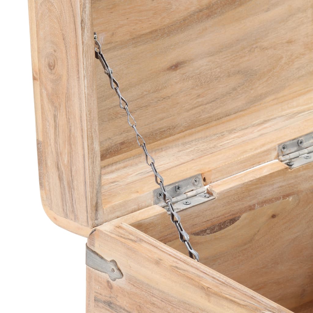 Coffre 40x40x40 cm Bois d'acacia solide - XIOS