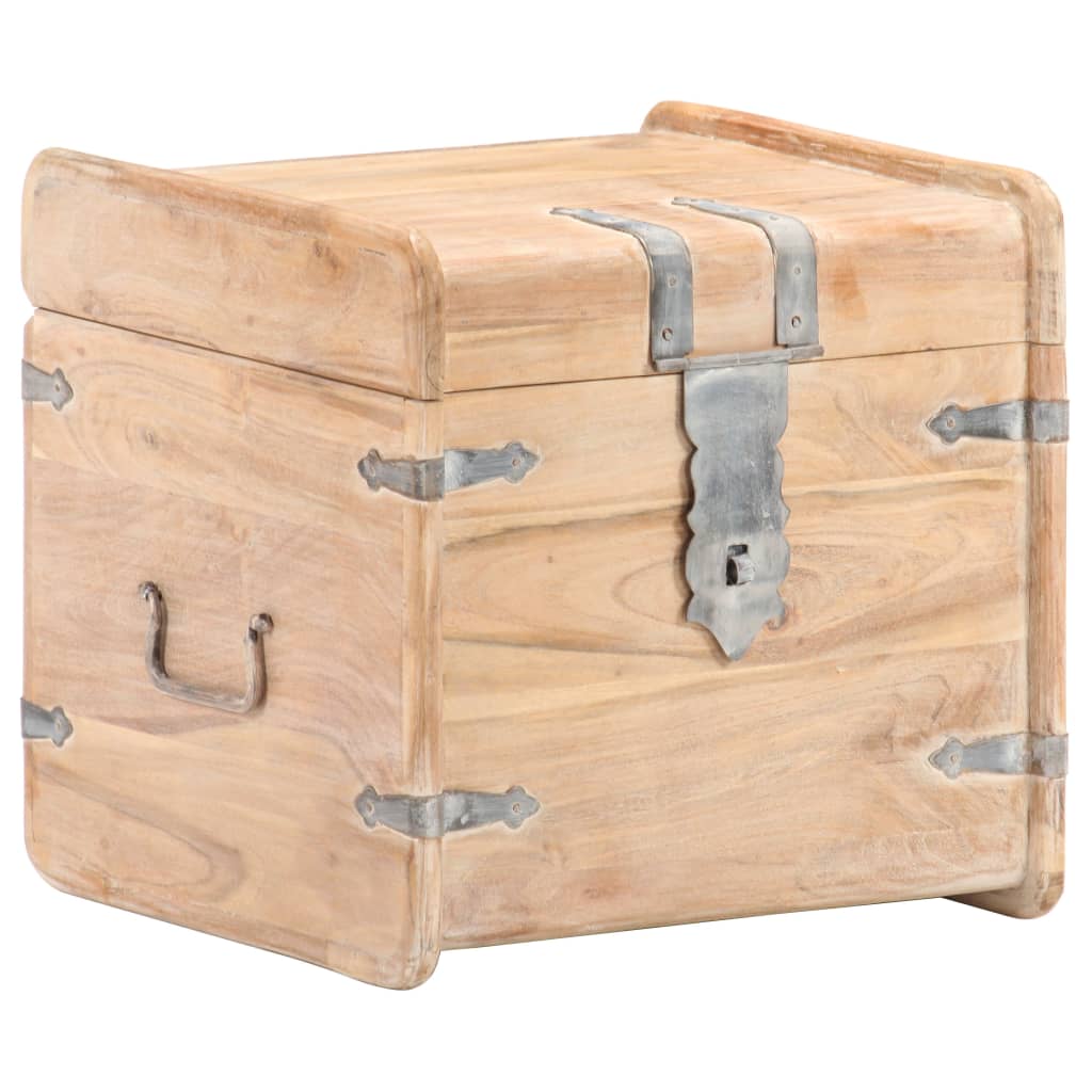 Coffre 40x40x40 cm Bois d'acacia solide - XIOS
