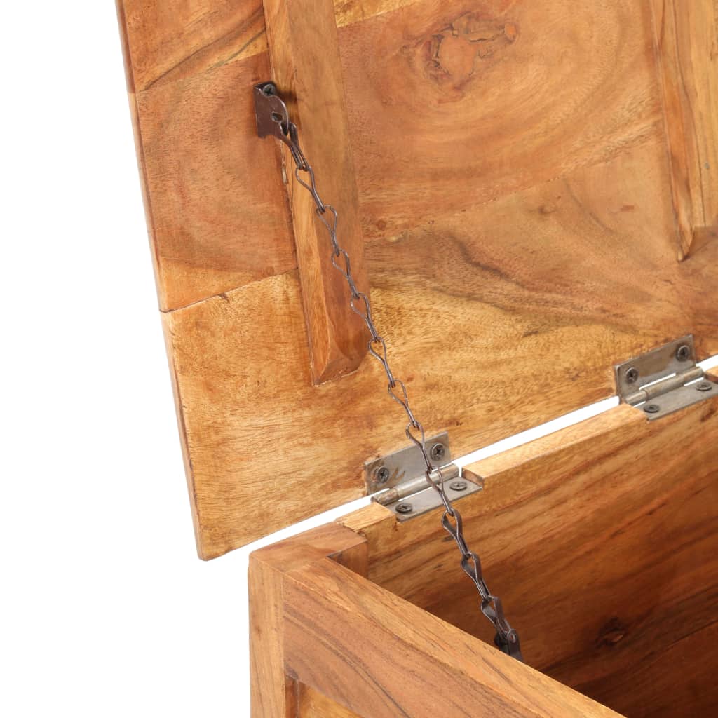 Coffre 40x40x40 cm Bois d'acacia solide - XIOS