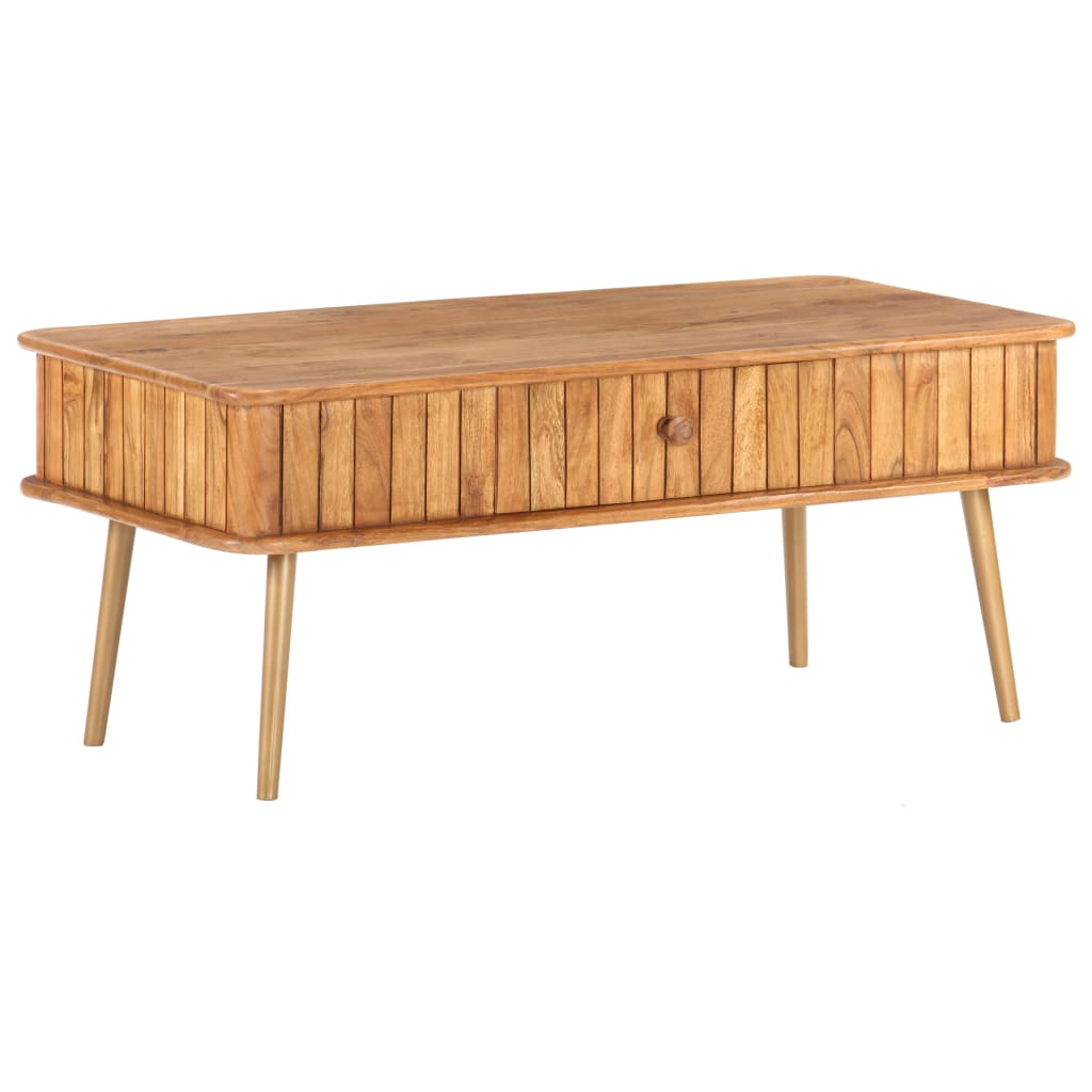 Table basse 100x50x40 cm Bois d'acacia massif - XIOS