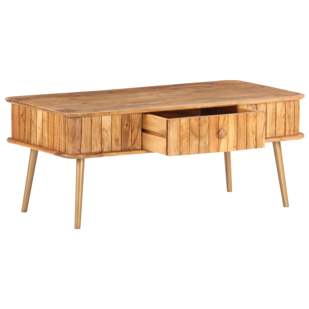 Table basse 100x50x40 cm Bois d'acacia massif - XIOS