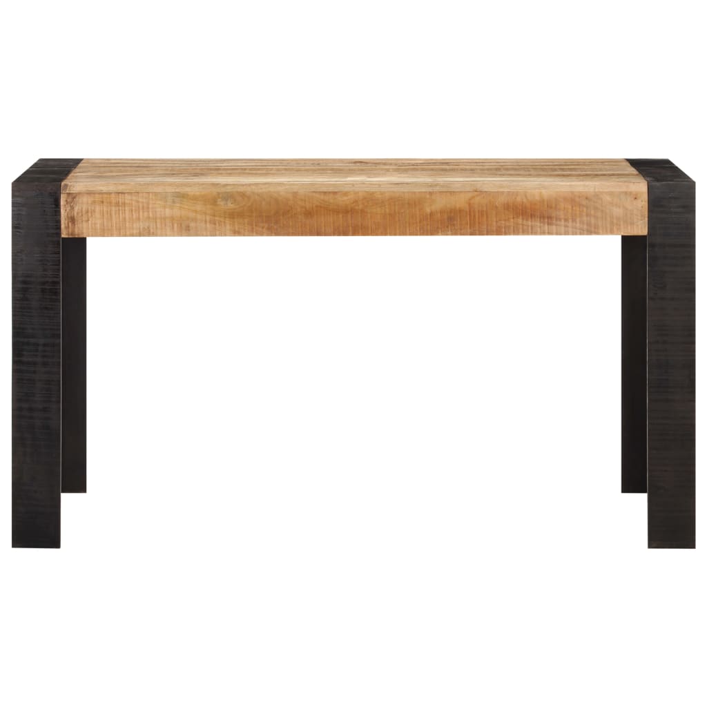 Table de salle à manger 140x70x76 cm Bois de manguier brut