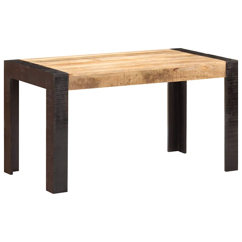 Table de salle à manger 140x70x76 cm Bois de manguier brut