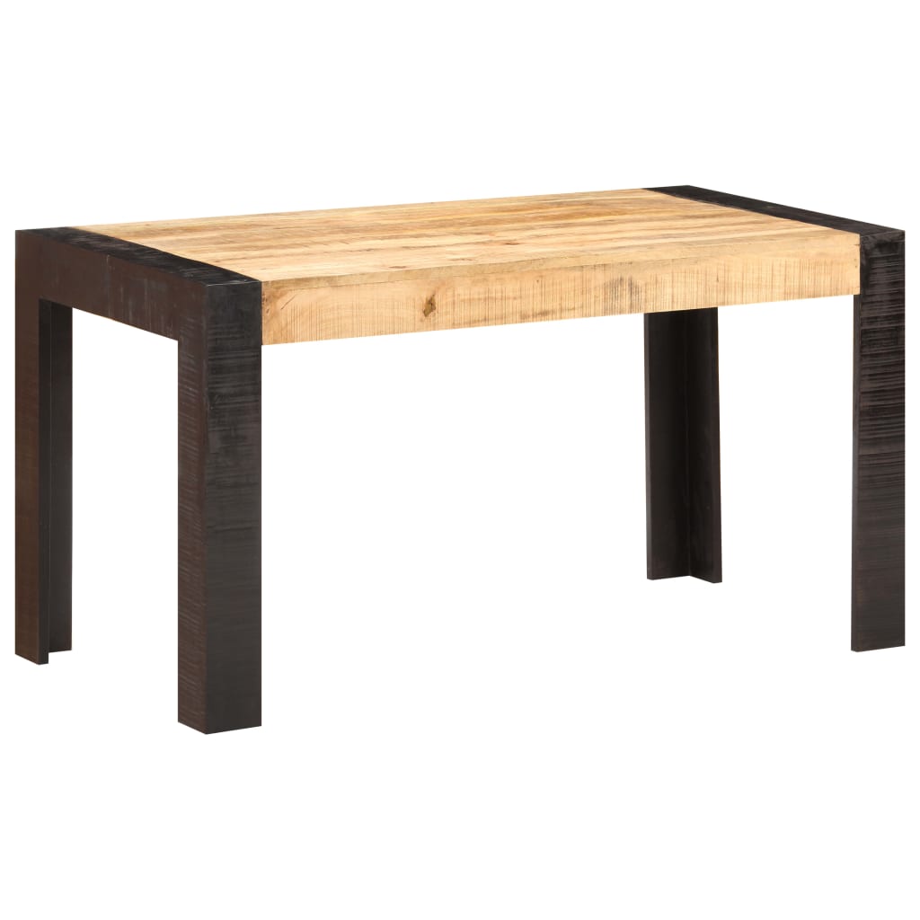 Table de salle à manger 140x70x76 cm Bois de manguier brut - XIOS