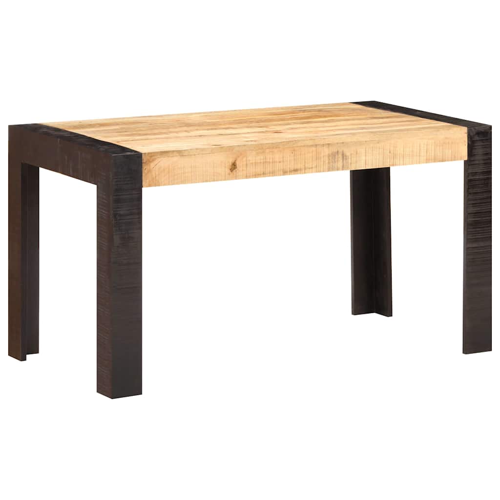 Table de salle à manger 140x70x76 cm Bois de manguier brut