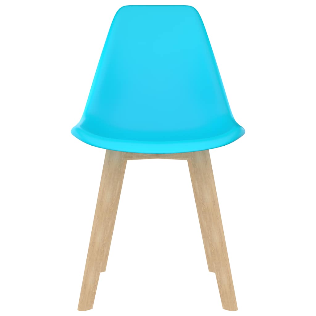 Chaises à manger lot de 2 bleu plastique