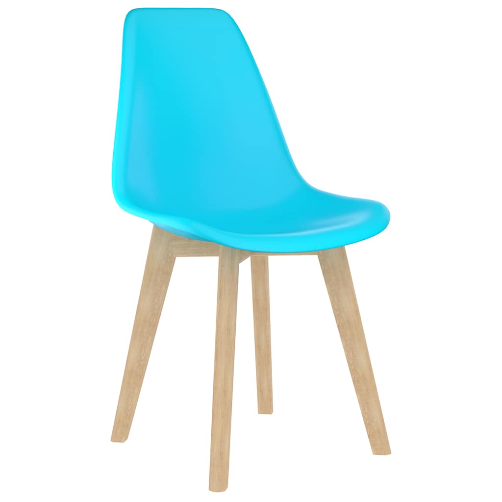 Chaises à manger lot de 6 bleu plastique - XIOS