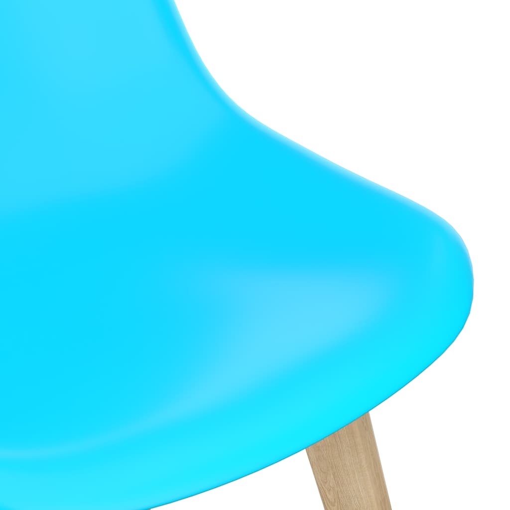Chaises à manger lot de 6 bleu plastique - XIOS
