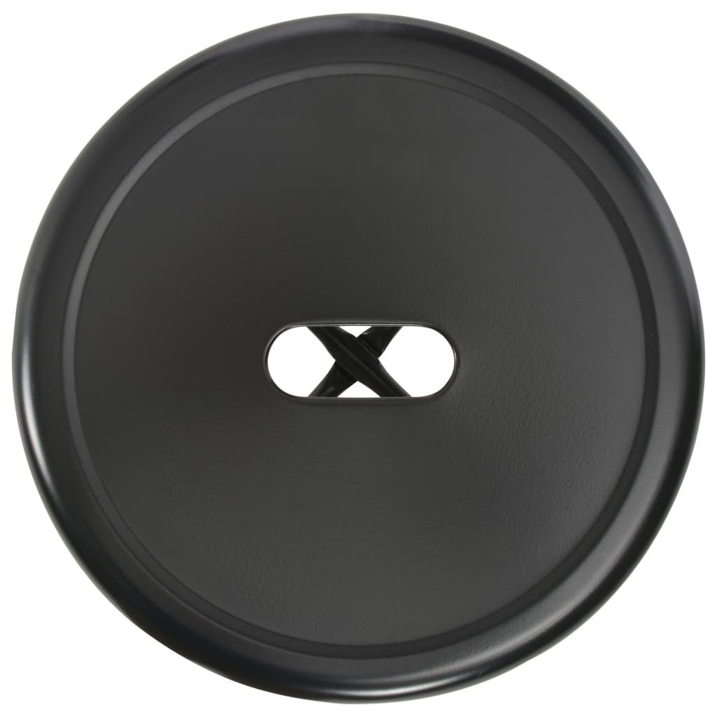 Tabourets de bar lot de 4 noir acier - XIOS