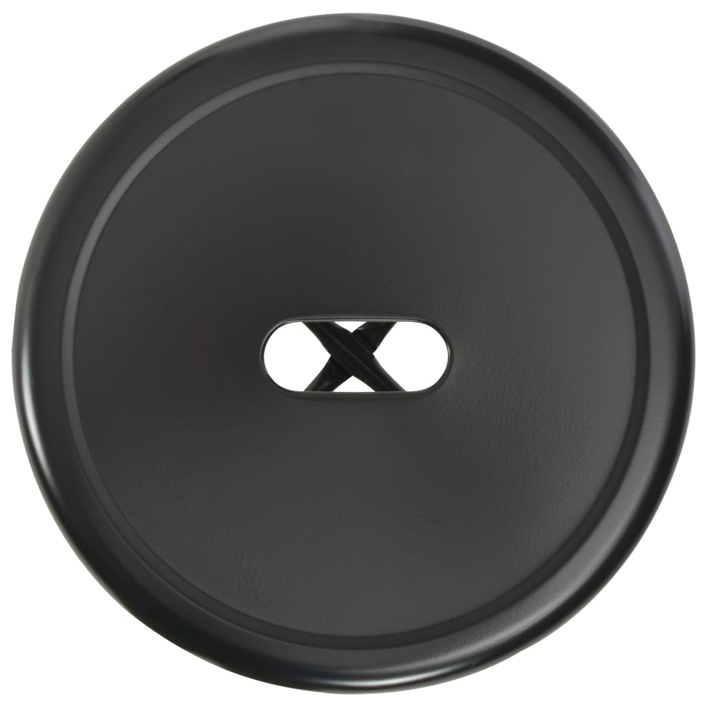 Tabourets de bar lot de 6 noir acier - XIOS