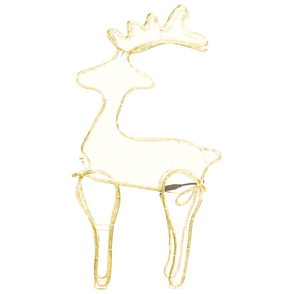 Décoration de Noël de renne avec maille 306 LED 60x24x89 cm - XIOS