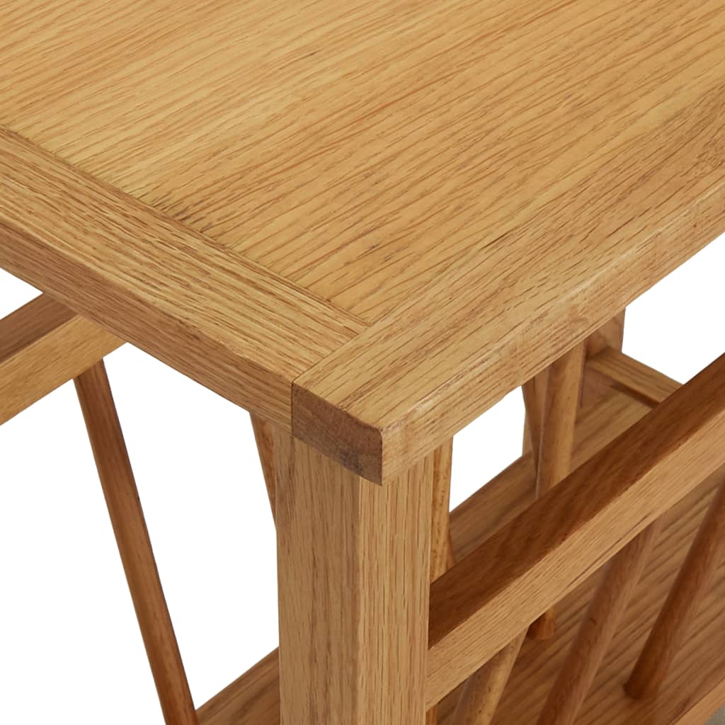 Table à revues 45x27x42 cm Bois de chêne solide - XIOS