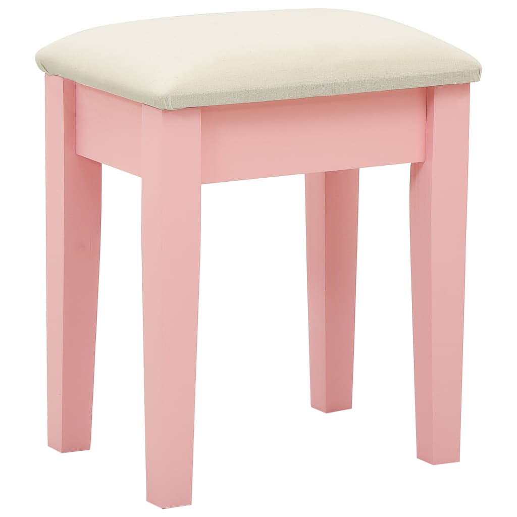 Coiffeuse et tabouret Rose 65x36x128 cm Bois de paulownia MDF - XIOS