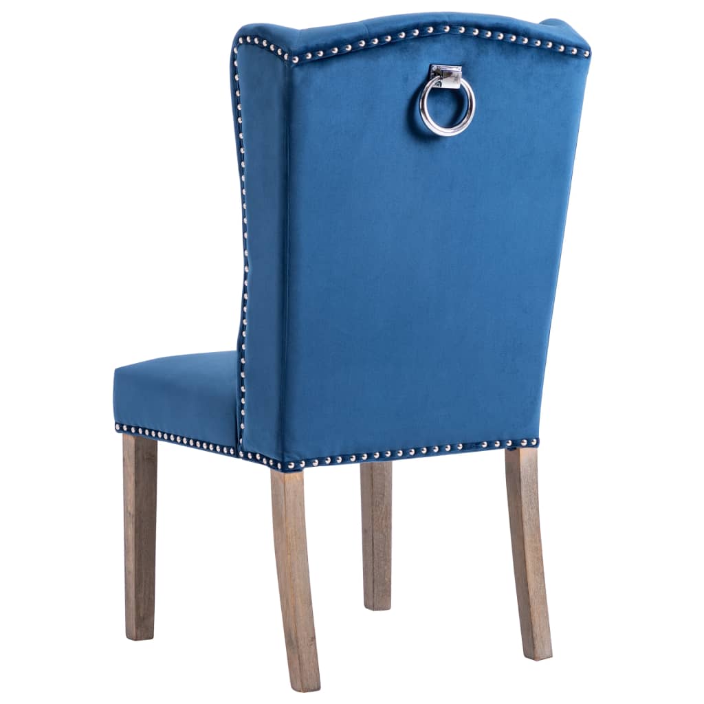 Chaise de salle à manger Bleu Velours - XIOS
