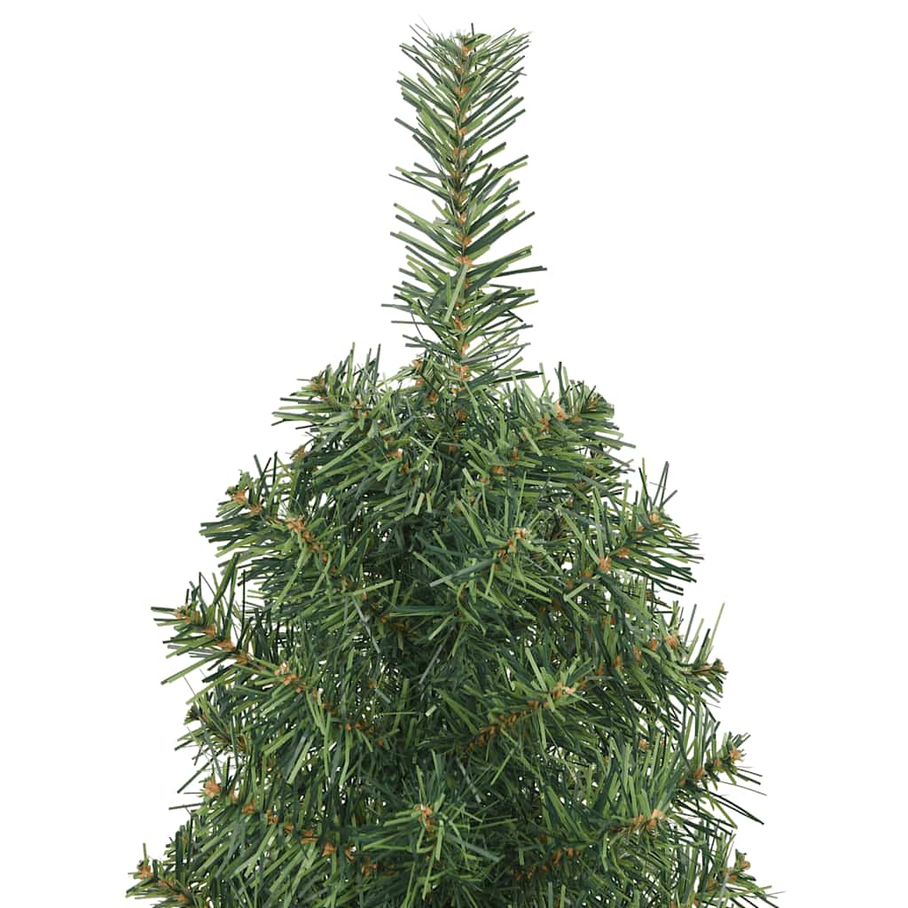 Sapin de Noël artificiel mince avec support vert 150 cm PVC - XIOS
