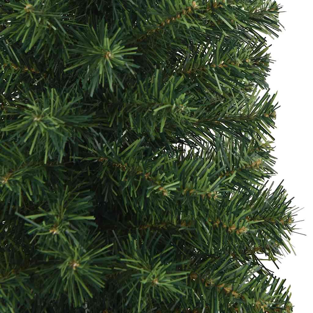 Sapin de Noël artificiel mince avec support vert 240 cm PVC - XIOS