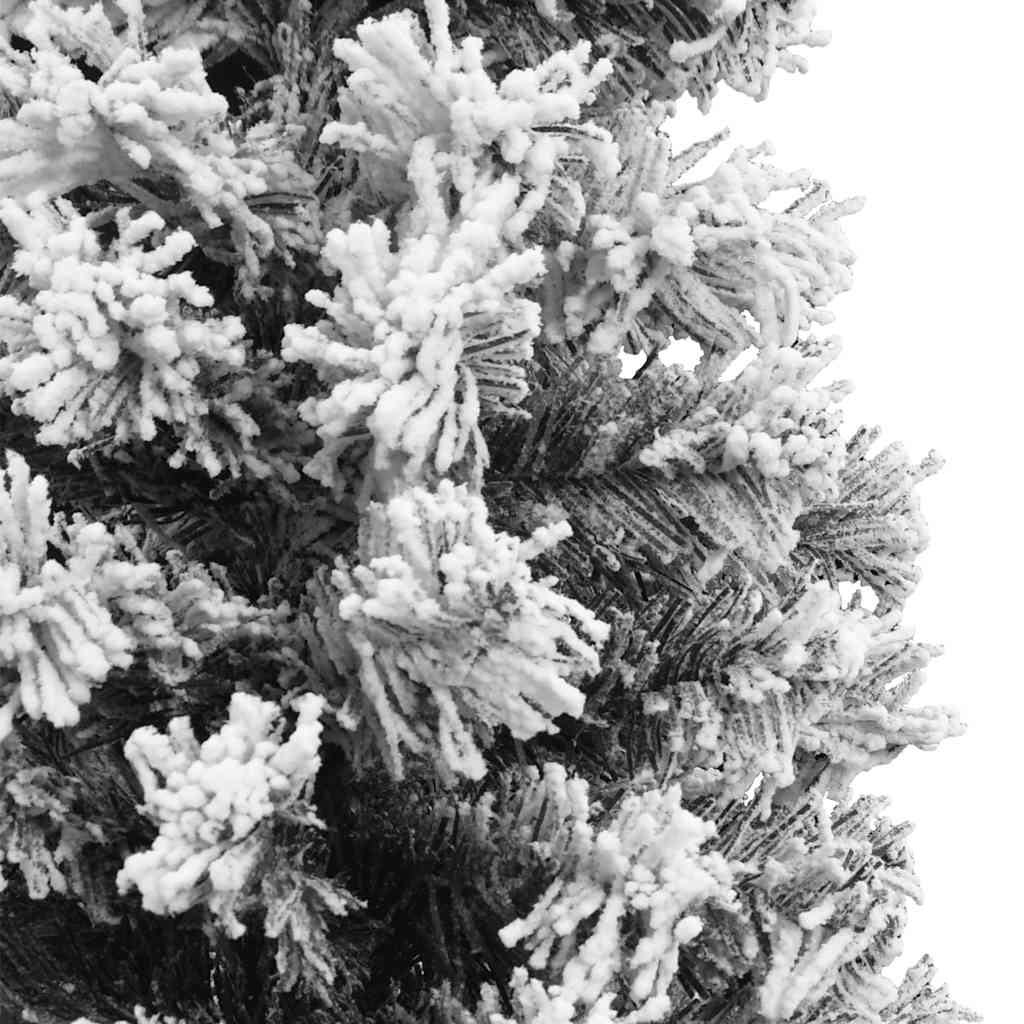 Sapin de Noël artificiel mince flocon de neige vert 150 cm PVC - XIOS