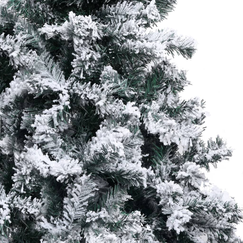 Sapin de Noël artificiel avec neige floquée vert 210 cm PVC - XIOS