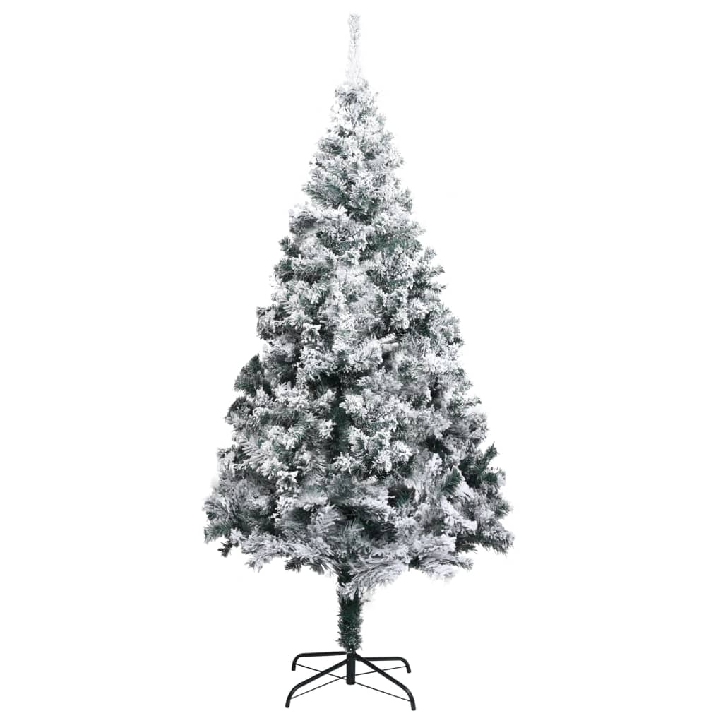 Sapin de Noël artificiel avec neige floquée vert 240 cm PVC - XIOS