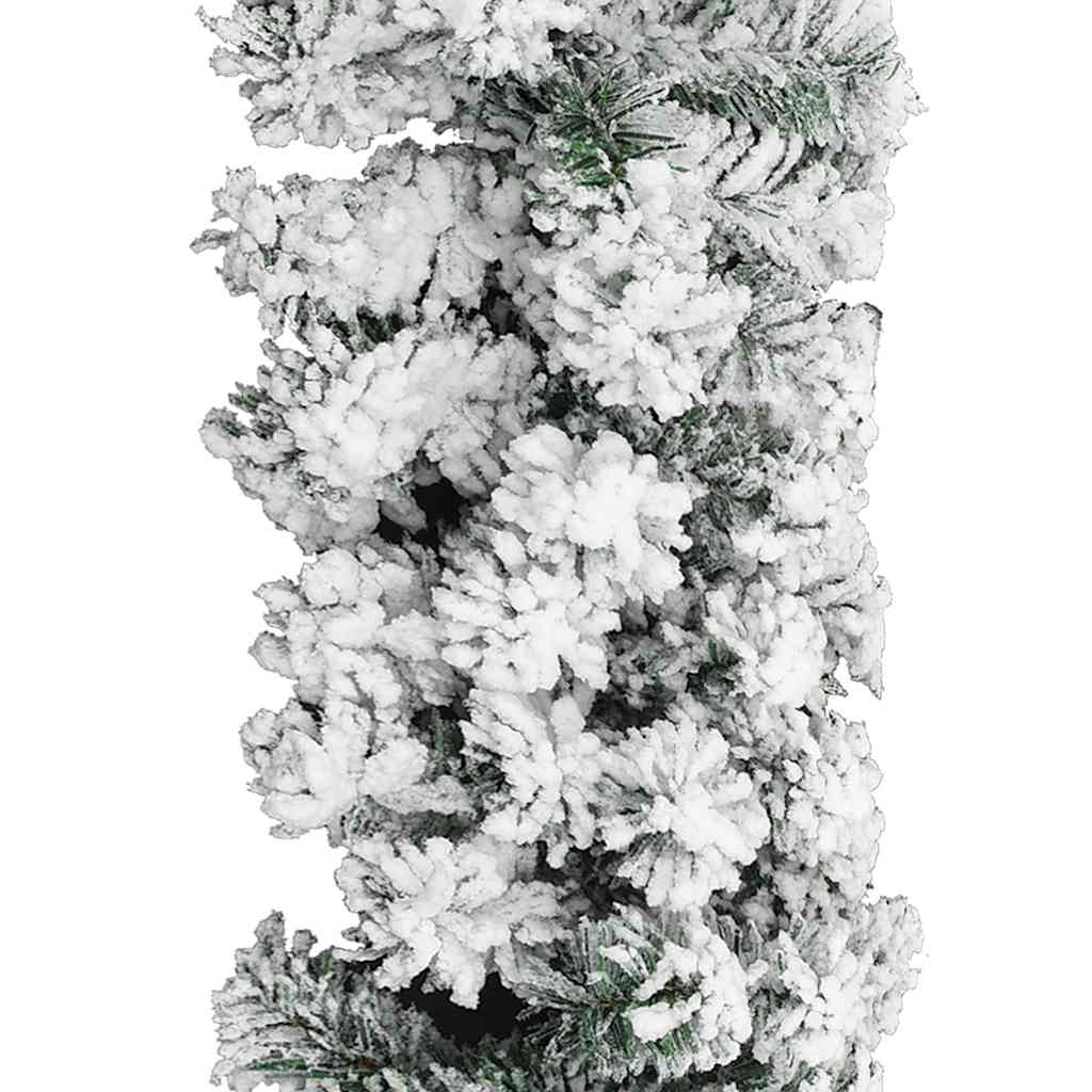 Guirlande de Noël avec neige floquée Vert 10 m PVC - XIOS