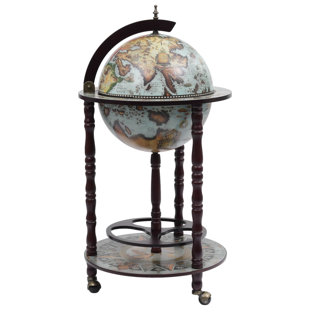 Bar sous forme de globe Bois d'eucalyptus Bleu - XIOS