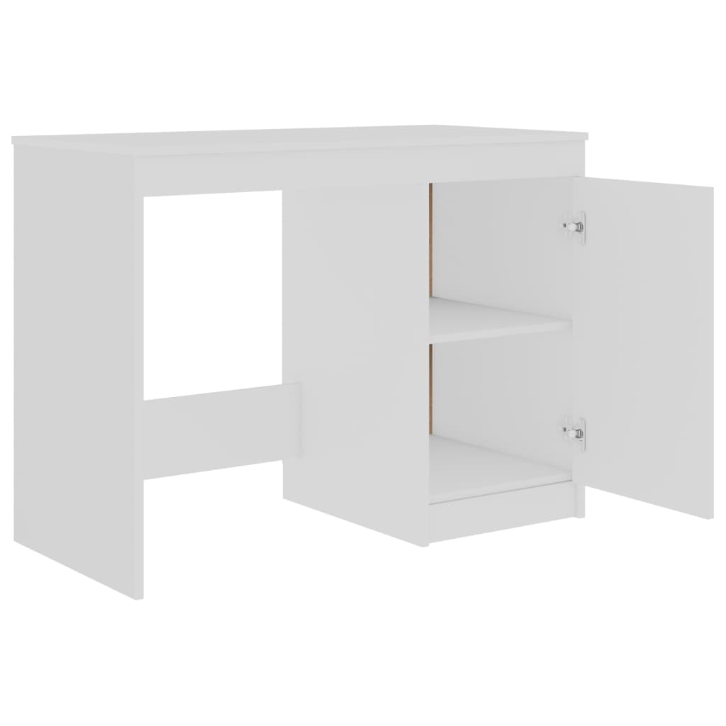 Bureau Blanc 140x50x76 cm Bois d’ingénierie - XIOS