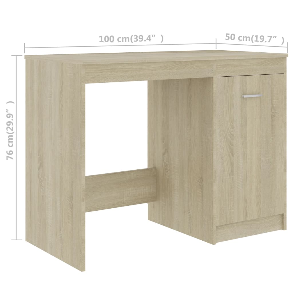 Bureau Chêne sonoma 140x50x76 cm Bois d’ingénierie - XIOS