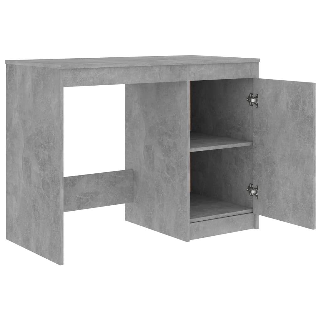 Bureau Gris béton 140x50x76 cm Bois d’ingénierie - XIOS