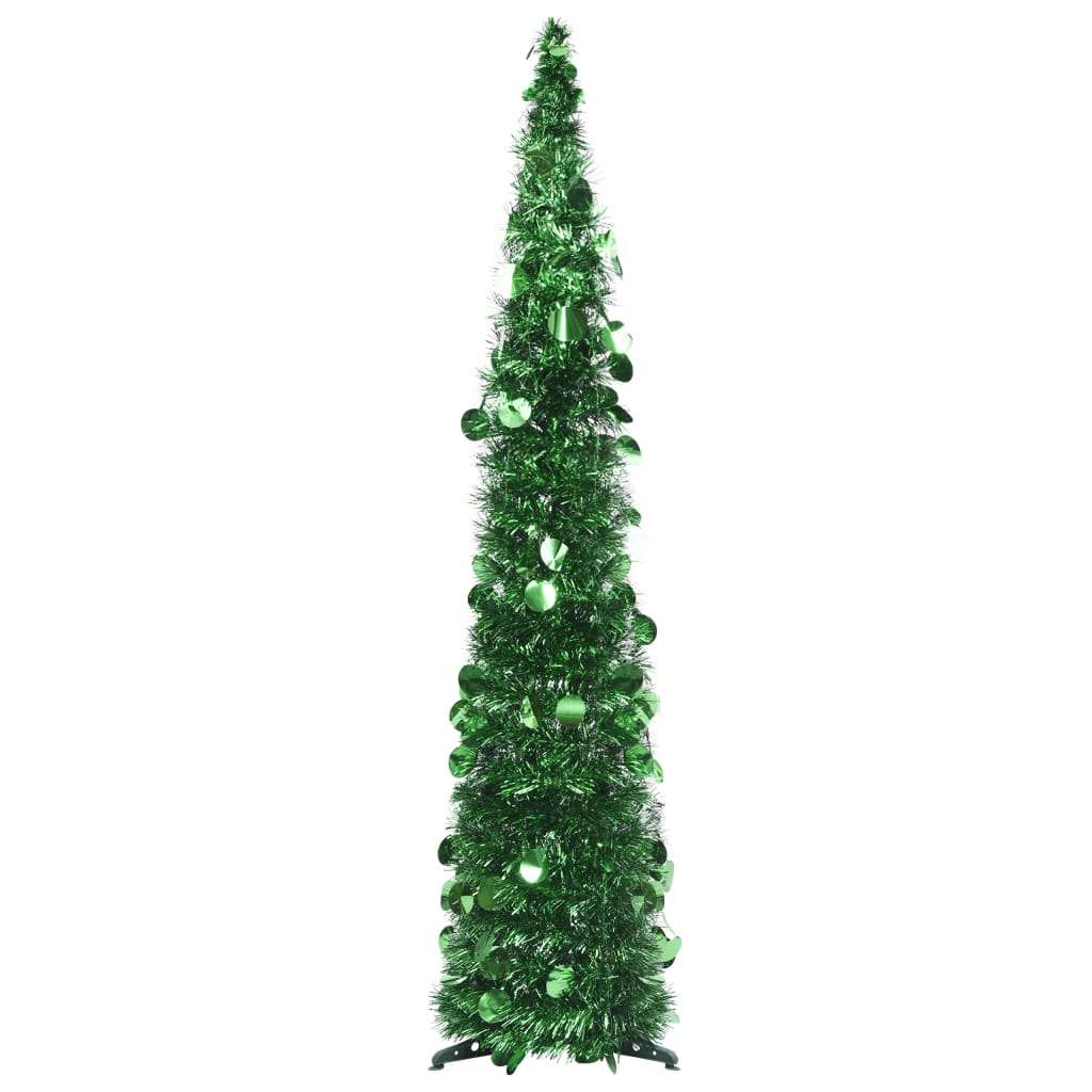 Sapin de Noël artificiel escamotable vert 120 cm PET - XIOS