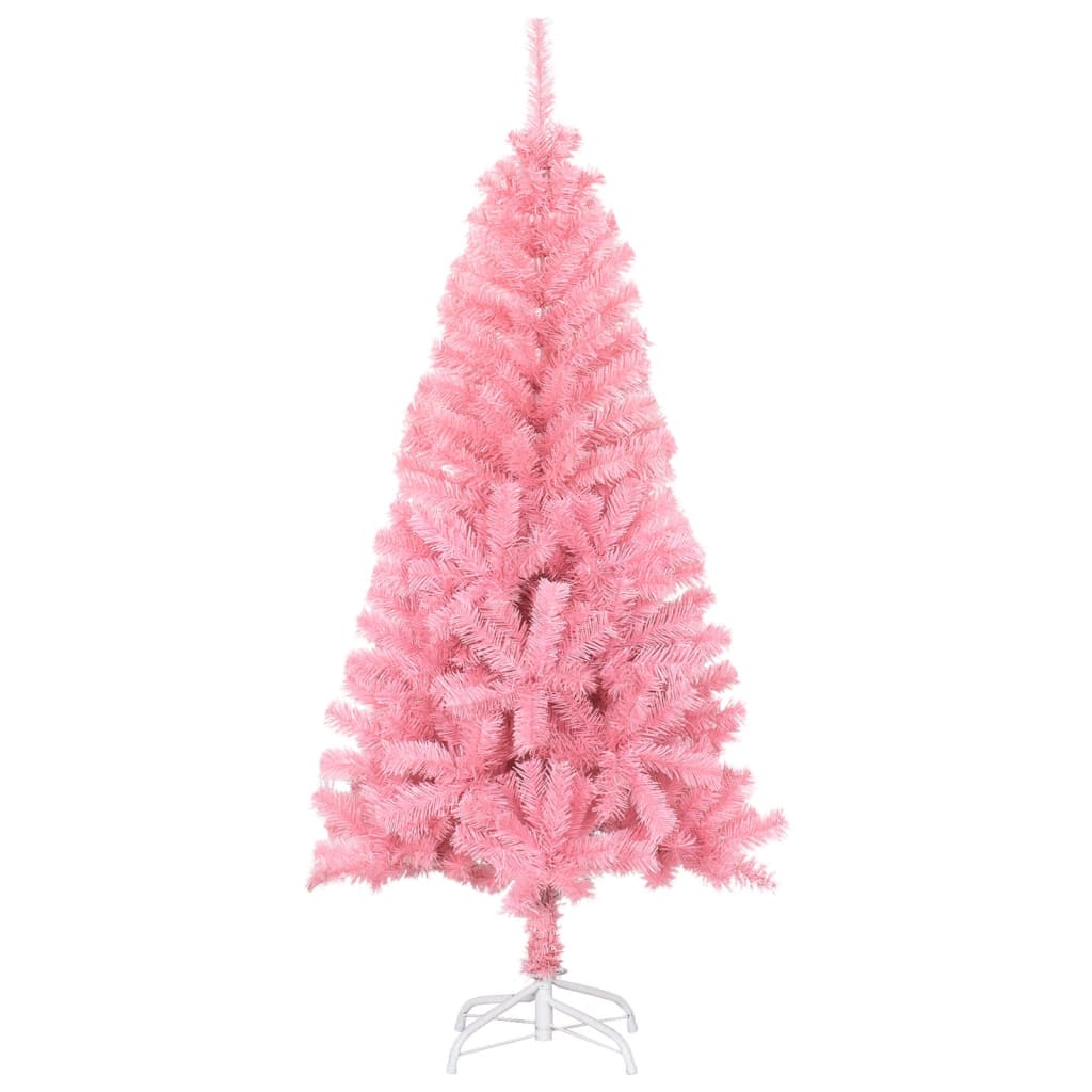 Sapin de Noël artificiel avec support rose 150 cm PVC - XIOS
